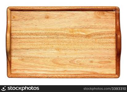 view from above on portable wooden table