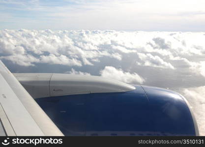 View from airplane window