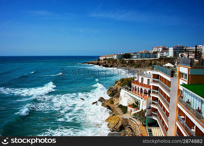 View from Balcon de Europa in Nerja