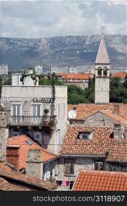 View from bell tower in Split, Croatia