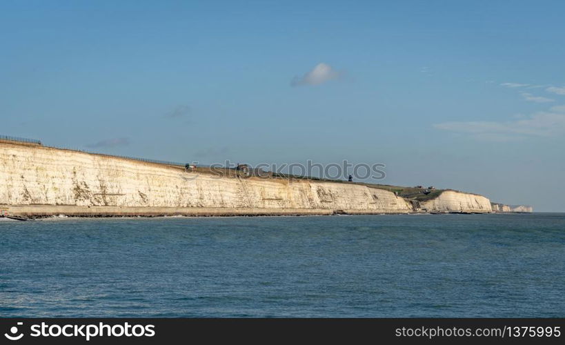 View from Brighton Marina towards the windmill at Rottingdean Sussex