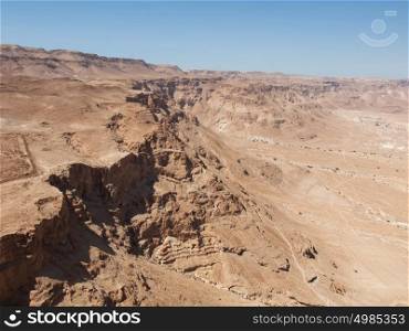 view from fortress Masada, Israel
