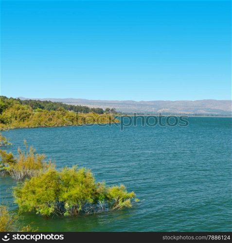 View from Galilee Mountains to Galilee Sea, Kinneret