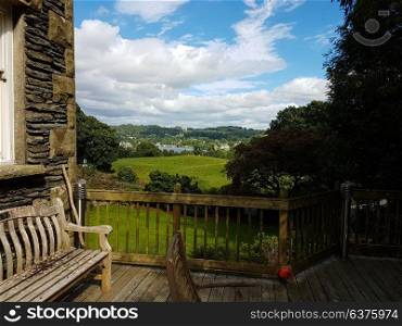 View from garden over Lake Windermere