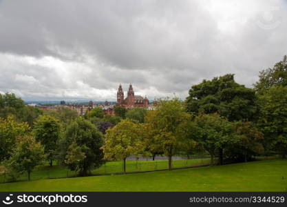 View from Glasgow University
