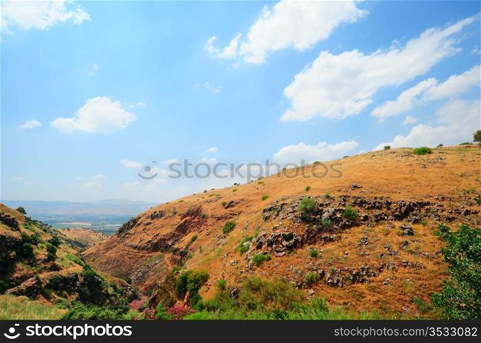 View From Golan Height, Israel, To Jordan Valley.