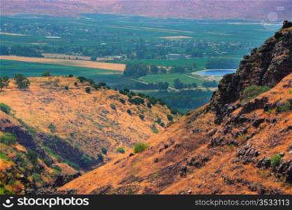 View From Golan Height, Israel, To Jordan Valley