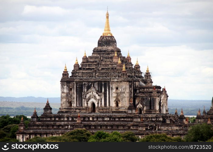 View from Mingala zedi on the Ananda temple in Bagan, Myanmar