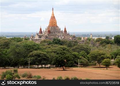 View from Mingala zedi on the Bagan, Myanmar