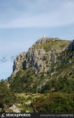 View from Mirador de Es Colomer-tourist attraction on Majorca  Formentor, Mallorca, Balearic Islands, Spain.