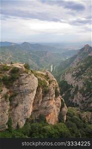 View from Monastery Montserrat, Barcelona, Catalonia, Spain