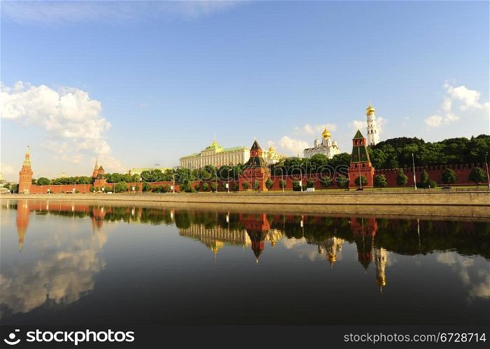 View From Moscow River On Kremlin. Russia