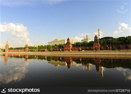 View From Moscow River On Kremlin. Russia