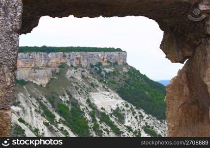 View from Mount Chufut Calais Crimea, Ukraine