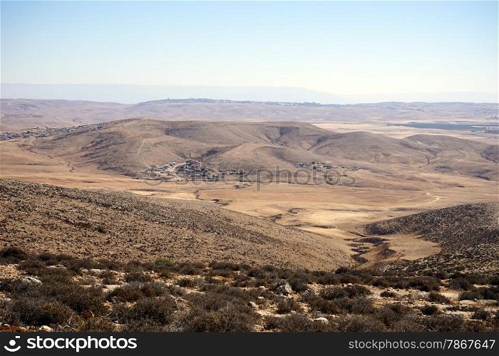 View from mount near masa in Israel