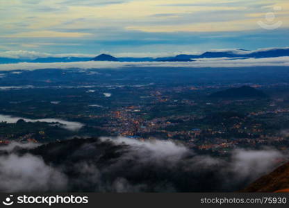 View from Mount Sibayak, Medan, Indonesia