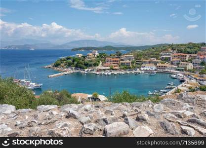 View from the fortress at Kassiopi in Corfu, Greece.