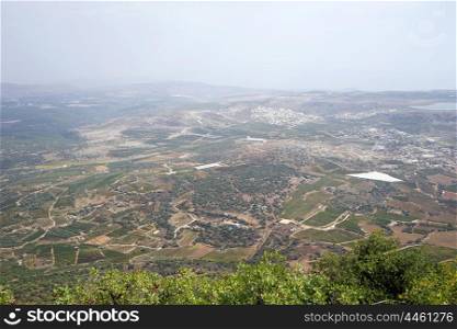 View from the hill in Israel