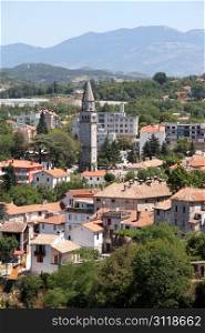 View from the hill on the old city Pazin, Istria, Croatia