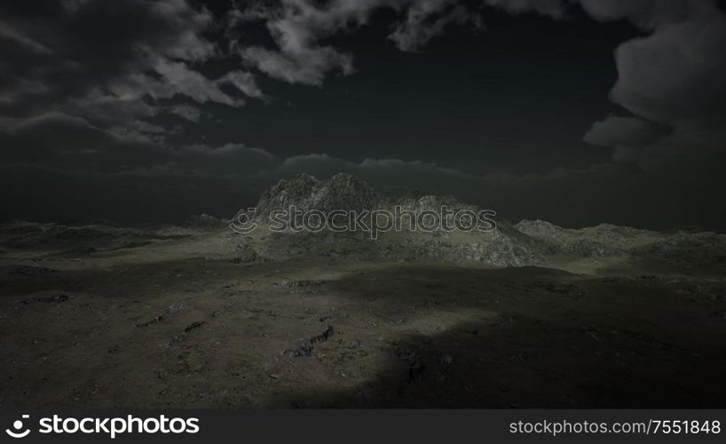 view from the mountain in a storm, Iceland. View from the Mountain in a Storm