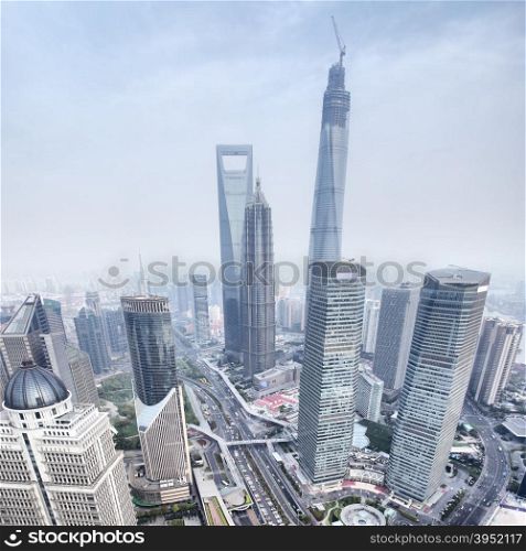 View from the Oriental Pearl TV Tower, Shanghai, China