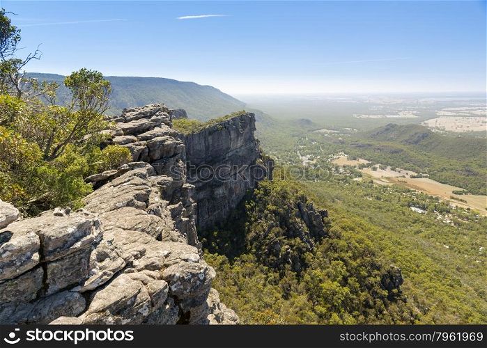 View from the Pinnacle of Halls Gap in the Grampians National Park, Victoria, Australia