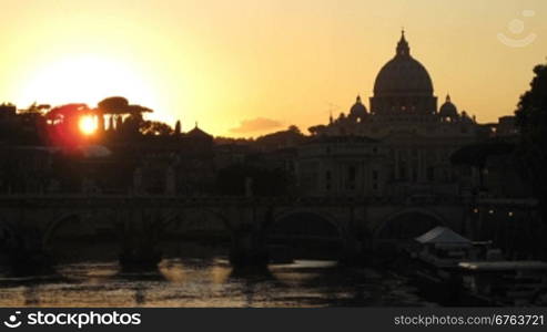 View from the river Tiber