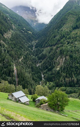 View from the Simplon Pass in Switzerland