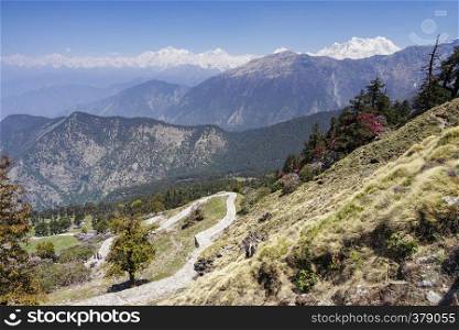 View from Tungnath Peak, Chopta, Garhwal, Uttarakhand, India. View from Tungnath Peak, Chopta, Garhwal, Uttarakhand, India.