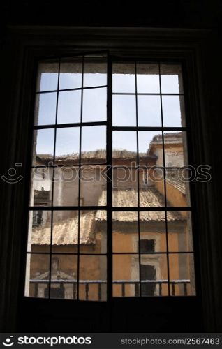 View from window in Rome, Italy.