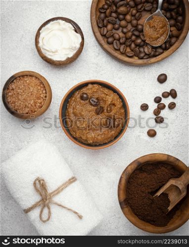 view homemade remedy with coffee beans