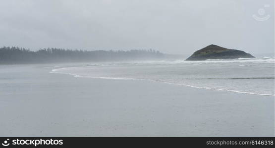 View of a beach, Long Beach, Pacific Rim National Park Reserve, Vancouver Island, Tofino, British Columbia, Canada