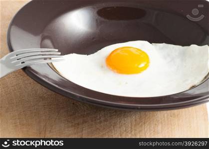 view of a fried egg