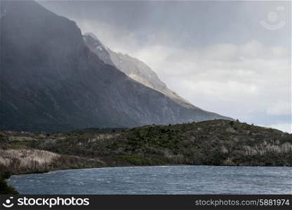 View of a lake, French Valley, Torres del Paine National Park, Patagonia, Chile