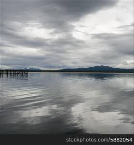 View of a lake, Puerto Natales, Patagonia, Chile