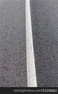 View of a road with a white line
