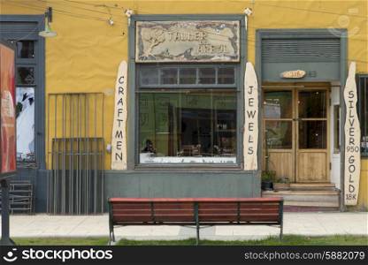 View of a store, Puerto Natales, Patagonia, Chile