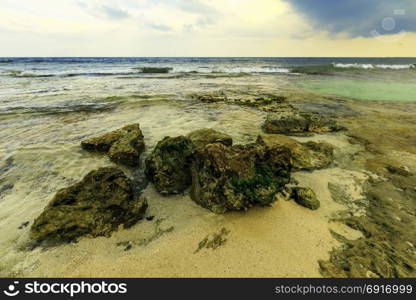 View of a tropical Caribbean Island paradise.