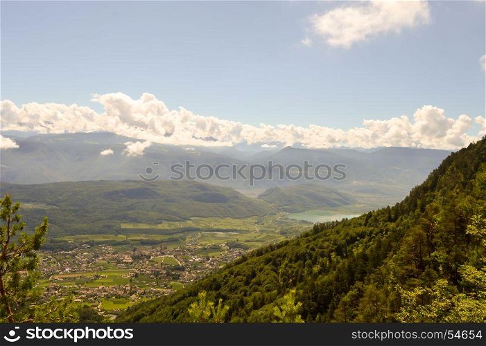 View of a valley in Alto Adige . View of a valley in Alto Adige on the South Tyrol in Italy