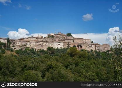 View of Amelia, historic city in Terni province, Umbria, Italy
