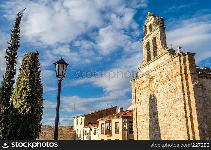 View of an old church in Zamora (Castile and Leon), Spain
