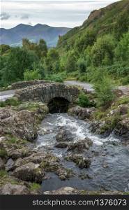 View of Ashness Bridge in the Lake District