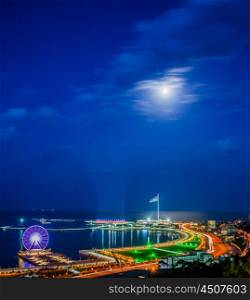 View of Baku at night