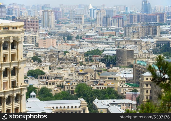 View of Baku city - capital of Azerbaijan