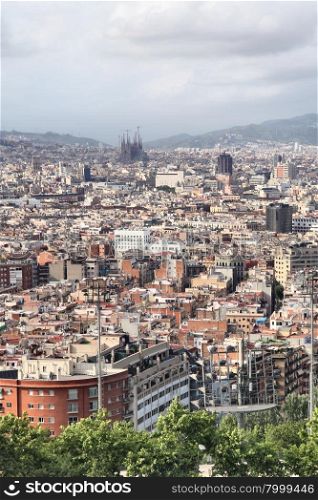 View of Barcelona city, Catalonia, Spain
