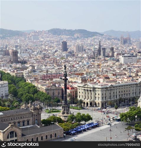 View of Barcelona city, Catalonia, Spain
