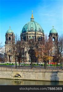 View of Berlin Cathedral in the bright winter day. Germany