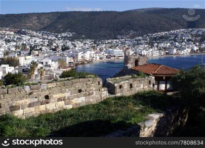 View of Bodrum from St Peter&rsquo;s castle, Turkey