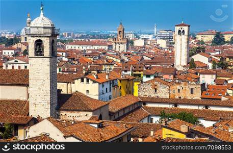 View of Brescia Lombardy Italy