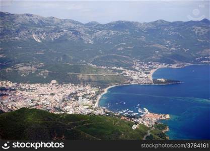 View of Budva in Montenegro